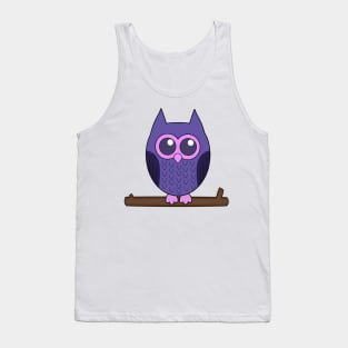 Cute Little Owl Tank Top